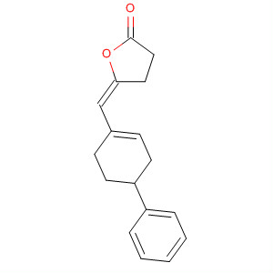 2(3H)-Furanone, dihydro-5-[(4-phenyl-1-cyclohexen-1-yl)methylene]-,(E)- molecular structure