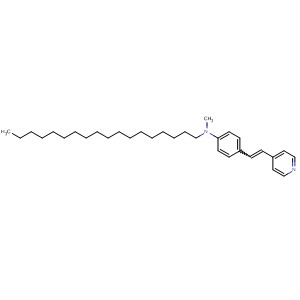 Benzenamine, N-methyl-N-octadecyl-4-[2-(4-pyridinyl)ethenyl]- molecular structure
