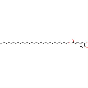 2-Propenoic acid, 3-(3,4-dihydroxyphenyl)-, triacontyl ester molecular structure