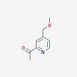 1-(4-(Methoxymethyl)pyridin-2-yl)ethanone molecular structure