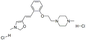 1-methyl-4-[2-[2-[(E)-2-(3-methyloxazol-5-yl)ethenyl]phenoxy]ethyl]pip erazine dihydrochloride