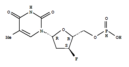 3'-deoxy-3'-fluoro-5'-O-[hydroxy(oxo)phosphonio]thymidine