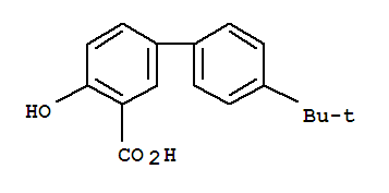 [1,1'-Biphenyl]-3-carboxylic acid, 4'-(1,1-dimethylethyl)-4-hydroxy- molecular structure