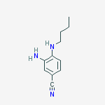 3-Amino-4-(butylamino)benzonitrile molecular structure