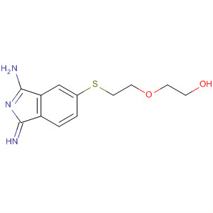 Ethanol, 2-[2-[(3-amino-1-imino-1H-isoindol-5-yl)thio]ethoxy]- molecular structure