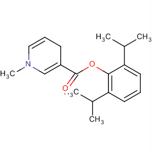 3-Pyridinecarboxylic acid, 1,4-dihydro-1-methyl-,2,6-bis(1-methylethyl)phenyl ester molecular structure