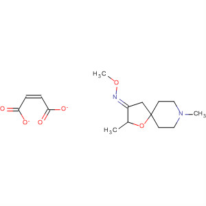 1-Oxa-8-azaspiro[4.5]decan-3-one, 2,8-dimethyl-, O-methyloxime, (E)-,(Z)-2-butenedioate (1:1) molecular structure