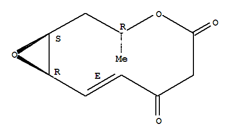 4,11-Dioxabicyclo[8.1.0]undec-8-ene-5,7-dione,3-methyl-, (1S,3R,8E,10R)- molecular structure