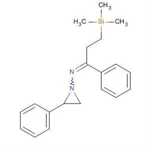 1-Aziridinamine, 2-phenyl-N-[1-phenyl-3-(trimethylsilyl)propylidene]- molecular structure