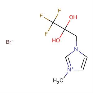 1H-Imidazolium, 1-methyl-3-(3,3,3-trifluoro-2,2-dihydroxypropyl)-,bromide