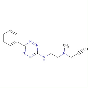 1,2-Ethanediamine,N-methyl-N'-(6-phenyl-1,2,4,5-tetrazin-3-yl)-N-2-propynyl- molecular structure