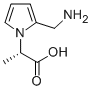 1H-Pyrrole-1-aceticacid, 2-(aminomethyl)-a-methyl-, (aS)- molecular structure