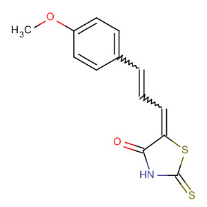 4-Thiazolidinone, 5-[3-(4-methoxyphenyl)-2-propenylidene]-2-thioxo- molecular structure