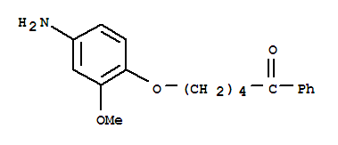 5-(4-amino-2-methoxyphenoxy)-1-phenylpentan-1-one molecular structure