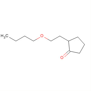 Cyclopentanone, 2-(2-butoxyethyl)- molecular structure