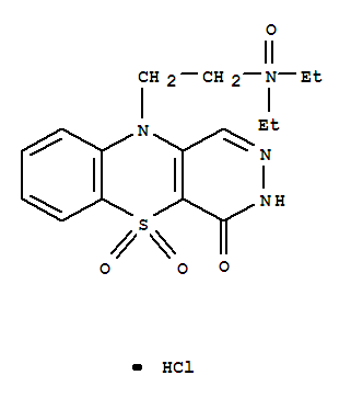 10-[2-(diethylnitroryl)ethyl]-3H-pyridazino[4,5-b][1,4]benzothiazin-4(10H)-one 5,5-dioxide hydrochloride