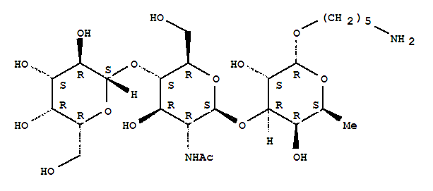 Gal-1-4-glcnac-1-3-fuc molecular structure