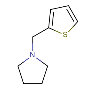 Pyrrolidine, 1-(2-thienylmethyl)- molecular structure