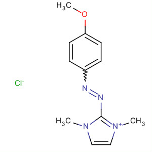 1H-Imidazolium, 2-[(4-methoxyphenyl)azo]-1,3-dimethyl-, chloride molecular structure