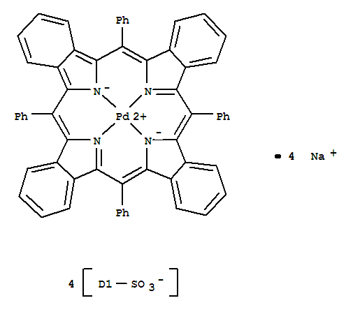 Palladate(4-),[6,13,20,27-tetraphenyl-29H,31H-tetrabenzo[b,g,l,q]porphine-C,C,C,C-tetrasulfonato(6-)-N29,N30,N31,N32]-,tetrasodium