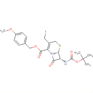 5-Thia-1-azabicyclo[4.2.0]oct-2-ene-2-carboxylic acid,7-[[(1,1-dimethylethoxy)carbonyl]amino]-3-(iodomethyl)-8-oxo-,(4-methoxyphenyl)methyl ester, (6R,7R)-