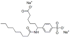 sodium 4-sulfophenyl-6-((1-oxononyl)amino)hexanoate molecular structure