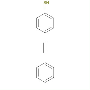 Benzenethiol, 4-(phenylethynyl)- molecular structure