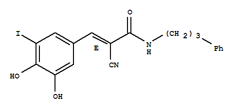 2-Propenamide,2-cyano-3-(3,4-dihydroxy-5-iodophenyl)-N-(3-phenylpropyl)-, (E)-