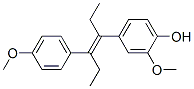 2-methoxy-4-[(E)-4-(4-methoxyphenyl)hex-3-en-3-yl]phenol molecular structure