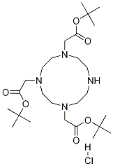 1,4,7,10-Tetraazacyclododecane-1,4,7-triacetic acid,tris(1,1-dimethylethyl) ester, monohydrochloride molecular structure