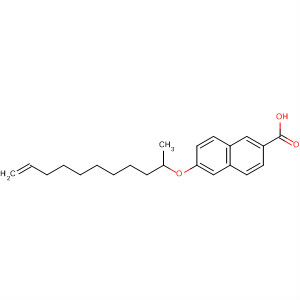 2-Naphthalenecarboxylic acid, 6-(10-undecenyloxy)- molecular structure