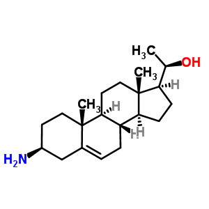 Pregn-5-en-20-ol, 3-amino-, (3beta,20R)- molecular structure