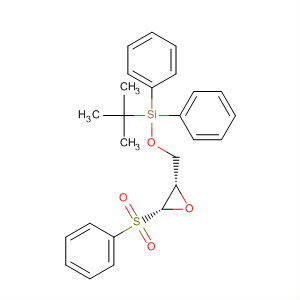 Silane,(1,1-dimethylethyl)diphenyl[[(2S,3R)-3-(phenylsulfonyl)oxiranyl]methoxy]- molecular structure