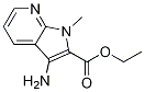 1H-Pyrrolo[2,3-b]pyridine-2-carboxylic acid, 3-amino-1-methyl-, ethyl ester molecular structure