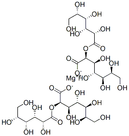 (D-gluconato-O1,O2)(D-glycero-D-gluco-heptonato-O1,O2)magnesium molecular structure