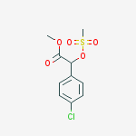 methyl 2-(4-chlorophenyl)-2-(methylsulfonyloxy)acetate molecular structure