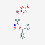(1E)-2-(diphenylmethoxy)-N'-hydroxyethanimidamide (2Z)-but-2-enedioate (1:1) molecular structure