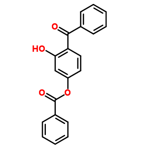 4-benzoyl-3-hydroxyphenyl benzoate molecular structure