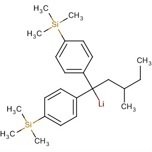 Lithium, [3-methyl-1,1-bis[4-(trimethylsilyl)phenyl]pentyl]- molecular structure