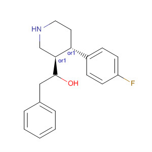 3-Piperidinemethanol, 4-(4-fluorophenyl)-1-(phenylmethyl)-, (3R,4S)-rel-