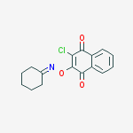 1,4-Naphthalenedione, 2-chloro-3-[(cyclohexylideneamino)oxy]-