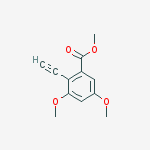 Benzoic acid, 2-ethynyl-3,5-dimethoxy-, methyl ester molecular structure