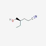 Hexanenitrile, 4-(hydroxymethyl)-, (4R)- molecular structure