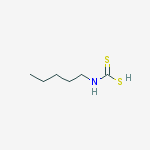 Carbamodithioic acid, pentyl- molecular structure