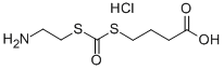 Dithiocarbonic acid S-(2-aminoethyl) ester S-ester with 4-mercaptobuty ric acid hydrochloride molecular structure