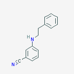 3-(phenethylamino)benzonitrile molecular structure