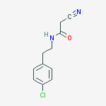 Acetamide, N-[2-(4-chlorophenyl)ethyl]-2-cyano- molecular structure