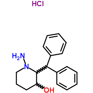 1-amino-2-benzhydrylpiperidin-3-ol;hydrochloride