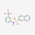 N-[3-(trifluoromethyl)phenyl]naphthalene-2-sulfonamide molecular structure