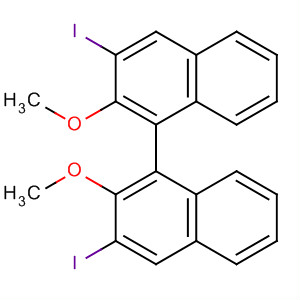 1,1'-Binaphthalene, 3,3'-diiodo-2,2'-dimethoxy- molecular structure